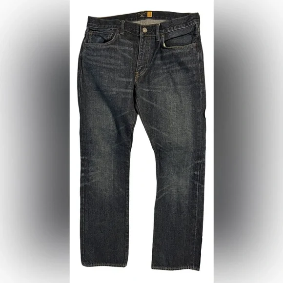 J.Crew Men’s 484 Blue Dark Wash Denim Jeans - Picture 1 of 5